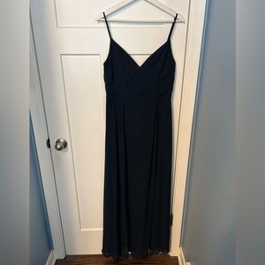 Navy blue bridesmaid dress - Bill Levkoff